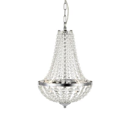 Markslöjd 107550 - Lustre de casa de banho de cristal com corrente GRÄNSÖ 2xG9/20W/230V IP44