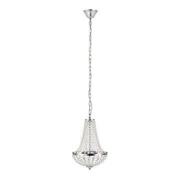 Markslöjd 107550 - Lustre de casa de banho de cristal com corrente GRÄNSÖ 2xG9/20W/230V IP44