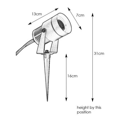 Markslöjd 107714 - Lâmpada exterior LED GARDEN24 LED/6W/24V IP44 cromo fosco