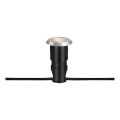 Markslöjd 107716 - Luminária LED de embutir para exterior GARDEN24 LED/0,8W/24V IP44 preto/cromo mate