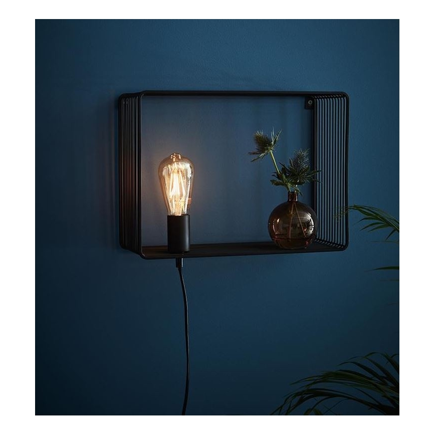 Markslöjd 107814 - Luz de parede SHELF 1xE27/60W/230V