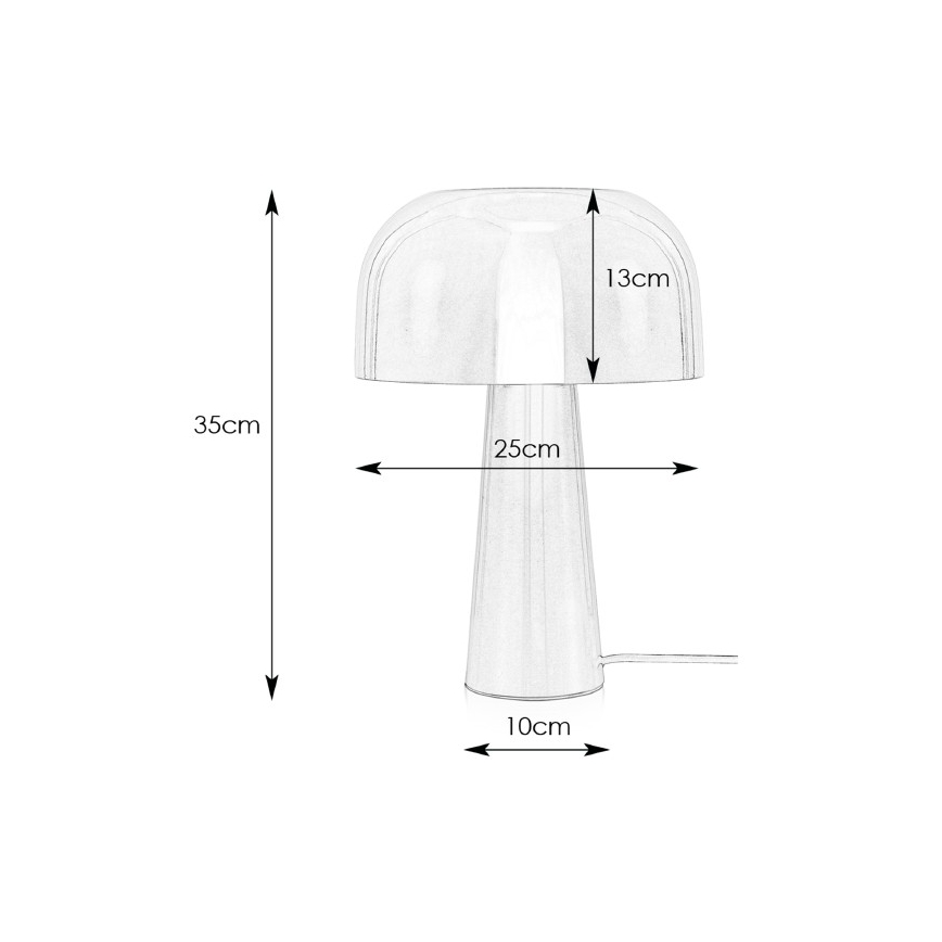 Markslöjd 107935 - Lâmpada de mesa BLANCA 1xE14/25W/230V
