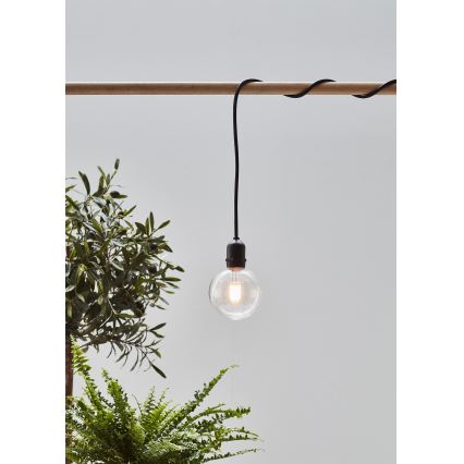 Markslöjd 107989 - Candeeiro suspenso LED para exterior GARDEN24 LED/2,86W/24V IP44 preto/transparente