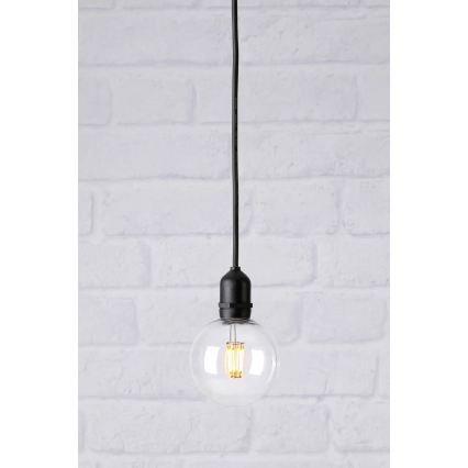 Markslöjd 107989 - Candeeiro suspenso LED para exterior GARDEN24 LED/2,86W/24V IP44 preto/transparente