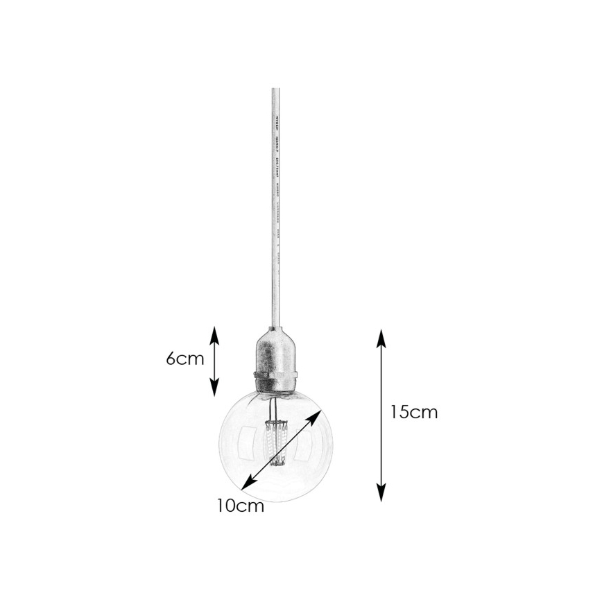 Markslöjd 107989 - Candeeiro suspenso LED para exterior GARDEN24 LED/2,86W/24V IP44 preto/transparente