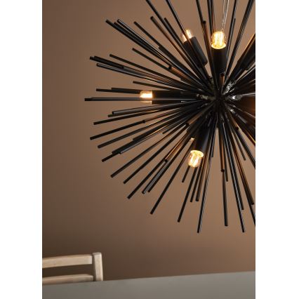 Markslöjd 108048 - Candelabro num fio SOLEIL 9xE14/20W/230V preto antigo