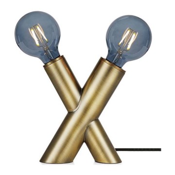 Markslöjd 108053 - Candeeiro de mesa SIMUL 1xE27/40W + 1xE14/40W/230V dourado