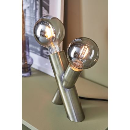 Markslöjd 108053 - Candeeiro de mesa SIMUL 1xE27/40W + 1xE14/40W/230V dourado