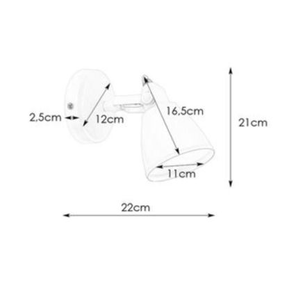 Markslöjd 108082 - Iluminação de parede de casa de banho FJÄLLBACKA 1xG9/20W/230V IP44