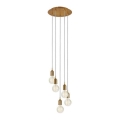 Markslöjd 108100 - Candelabro suspenso BRONX 5xE27/60W/230V bronze