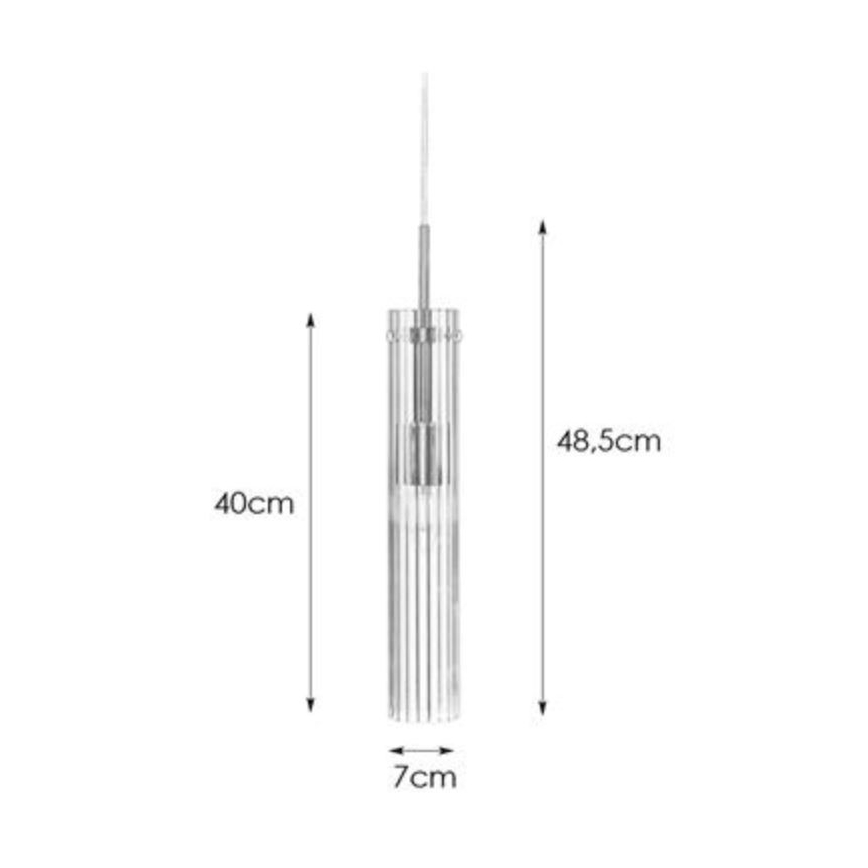 Markslöjd 108112 - Candelabro suspenso TUBO 1xE14/40W/230V