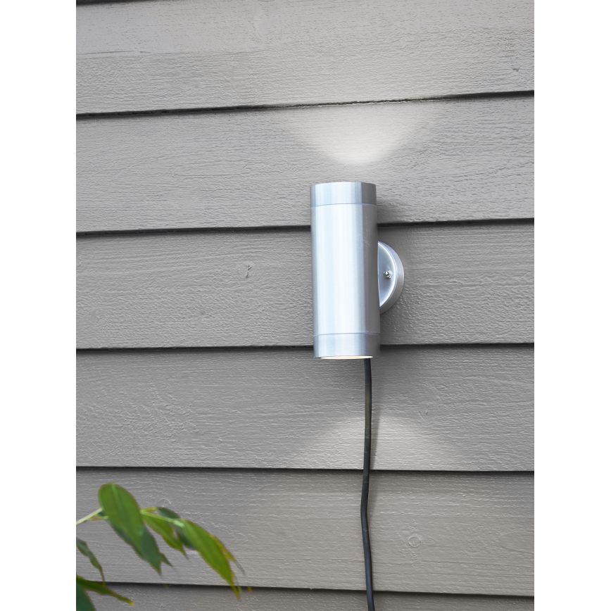 Markslöjd 108170 - Aplique de parede LED para exterior GARDEN24 2xLED/3W/24V IP44 cromo mate