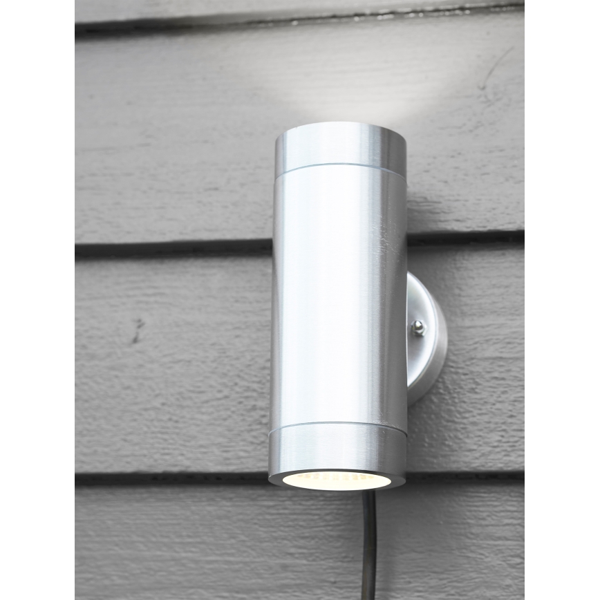 Markslöjd 108170 - Aplique de parede LED para exterior GARDEN24 2xLED/3W/24V IP44 cromo mate