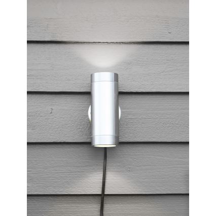 Markslöjd 108170 - Aplique de parede LED para exterior GARDEN24 2xLED/3W/24V IP44 cromo mate