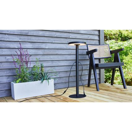 Markslöjd 108173 - Luminária LED de exterior GARDEN24 LED/5W/24V 96 cm IP44 preta