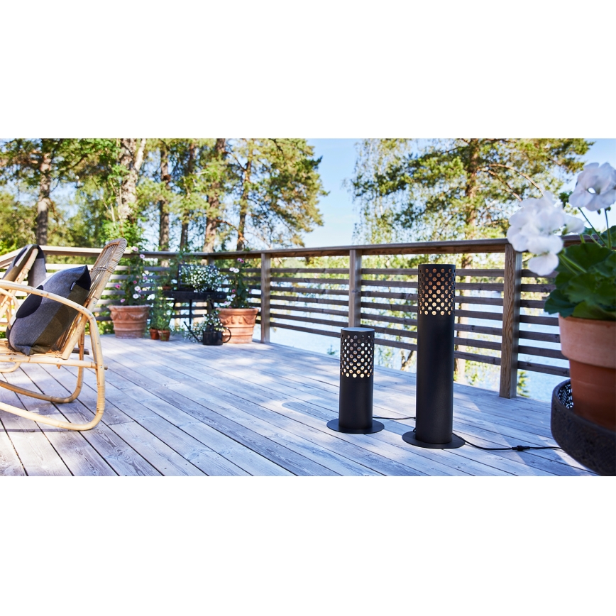 Markslöjd 108174 - Candeeiro LED exterior GARDEN24 LED/6W/24V 96 cm IP44 preto
