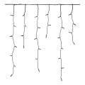 Markslöjd 108179 - LED cortina de Natal para exterior GARDEN24 160xLED/9,6W/24V 3,1m branco quente