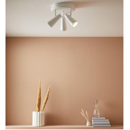 Markslöjd 108203 - Foco CREST 3xGU10/7W/230V branco