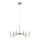 Markslöjd 108210 - Candelabro suspenso MONARCH 6xE14/18W/230V dourado