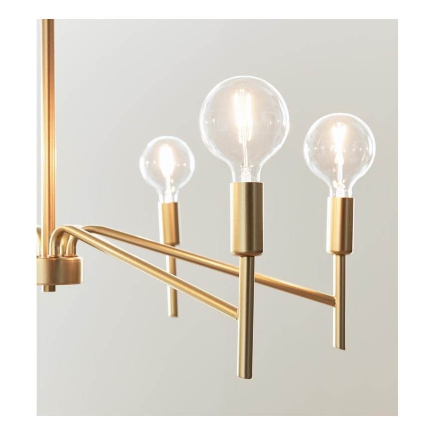 Markslöjd 108210 - Candelabro suspenso MONARCH 6xE14/18W/230V dourado