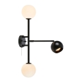 Markslöjd 108255 - Iluminação de parede BESIDE 2xG9/20W/230V + 1xGU10/7W/230V preta