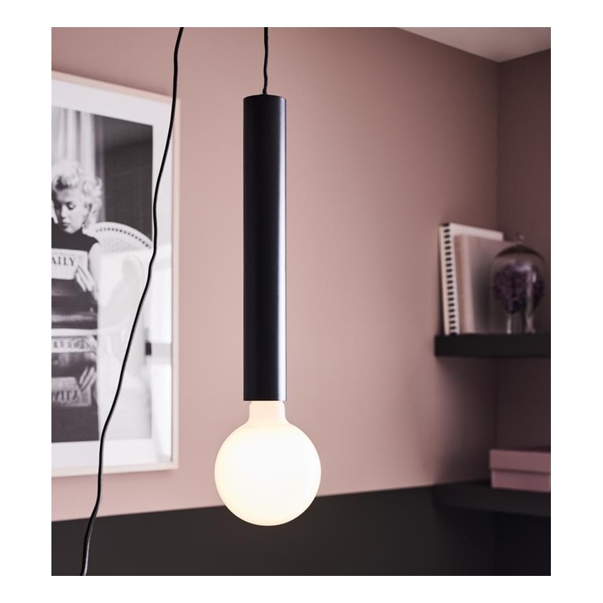 Markslöjd 108260 - Candelabro suspenso SENCILLO 1xE27/40W/230V preto