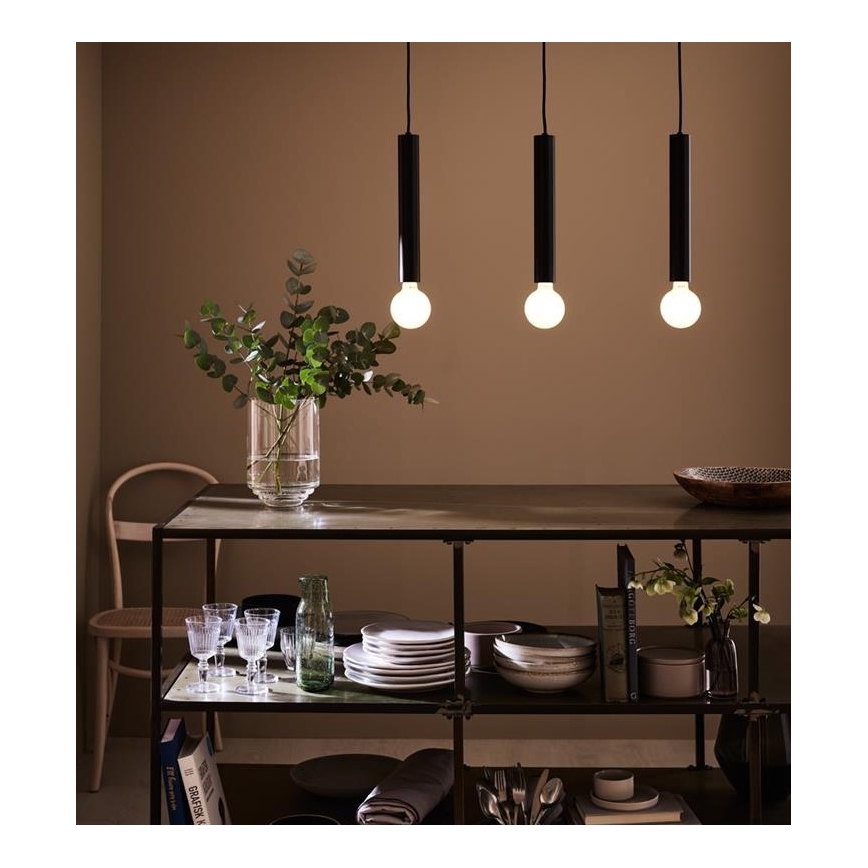 Markslöjd 108262 - Candelabro num fio SENCILLO 3xE27/40W/230V preto antigo