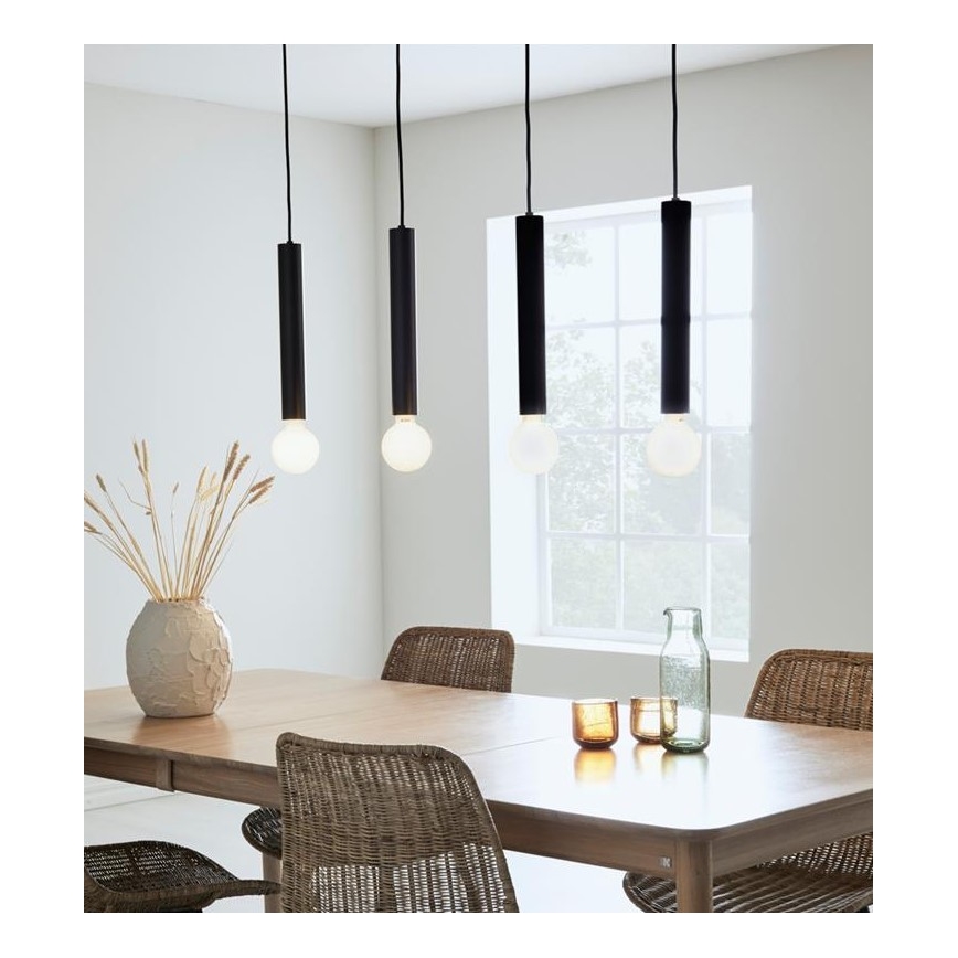 Markslöjd 108264 - Candelabro num fio SENCILLO 4xE27/40W/230V preto antigo