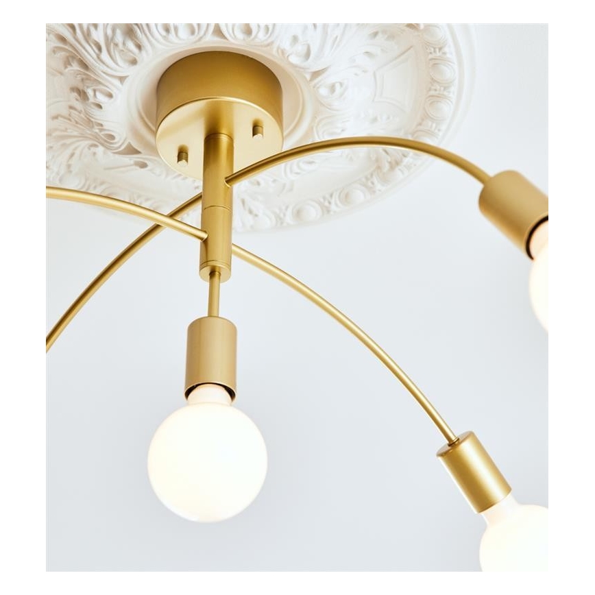 Markslöjd 108285 - Candelabro integrado CYGNUS 5xE27/40W/230V dourado