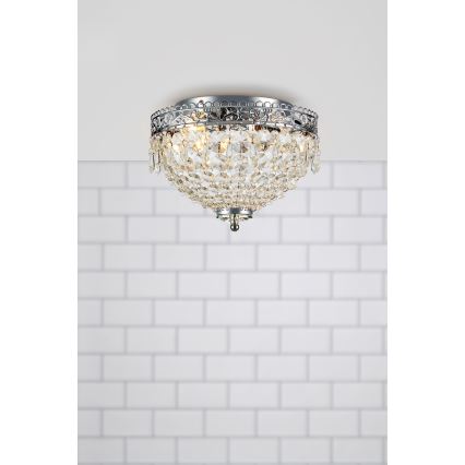 Markslöjd 108423 - Iluminação de teto JOLINE 2xE14/40W/230V cromado mate