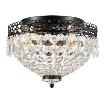 Markslöjd 108424 - Iluminação de teto JOLINE 2xE14/40W/230V preto