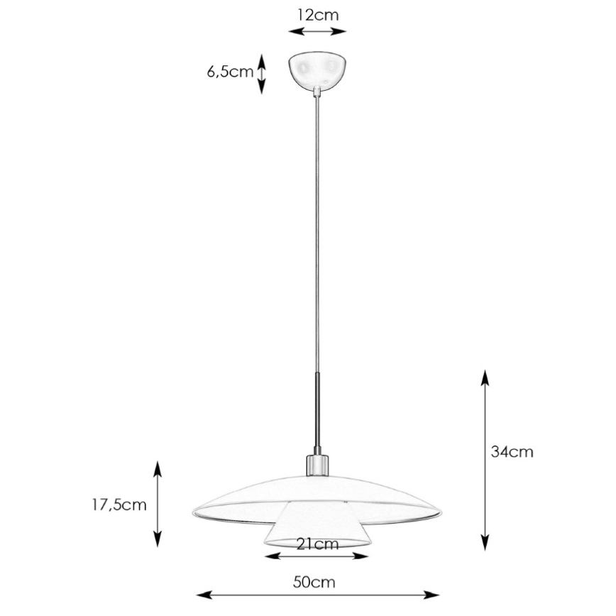 Markslöjd 108430 - Candelabro suspenso MILLINGE 1xE27/40W/230V branco