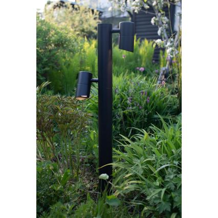 Markslöjd 108486 - Lâmpada LED de exterior GARDEN24 2xLED/6W/24V 80 cm IP44 preta