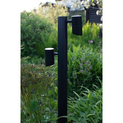 Markslöjd 108486 - Lâmpada LED de exterior GARDEN24 2xLED/6W/24V 80 cm IP44 preta