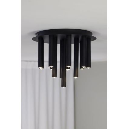Markslöjd 108505 - Iluminação de teto GOCCE 13xG9/10W/230V preto