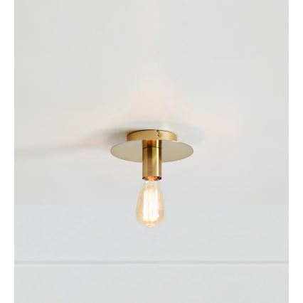 Markslöjd 108541 - Iluminação de teto PIATTO 1xE27/40W/230V dourada