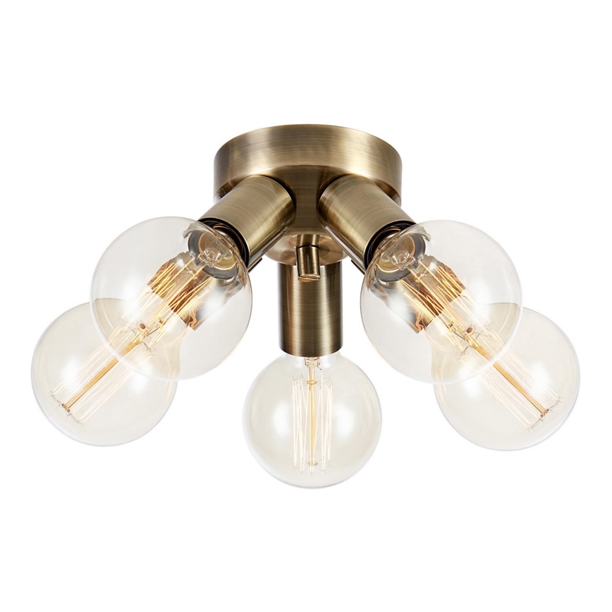 Markslöjd 108553 - Iluminação de teto MAZZO 5xE27/40W/230V latão