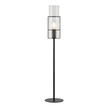 Markslöjd 108556 - Candeeiro de mesa TUBO 1xE14/40W/230V 65 cm preto/clear