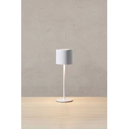 Markslöjd 108658 - Candeeiro recarregável com regulação de intensidade FILO LED/2W/5V IP44 30 cm branco