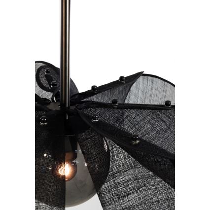 Markslöjd 108660 - Candeeiro suspenso STYRKA 1xE27/40W/230V diâmetro 63 cm preto