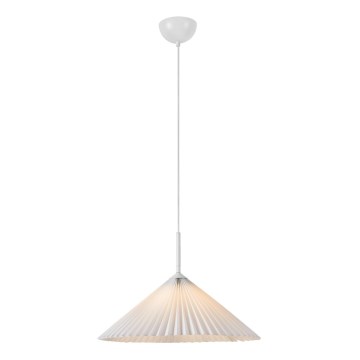 Markslöjd 108711 - Candeeiro suspenso PLISADO 1xE27/40W/230V diâmetro 50 cm branco