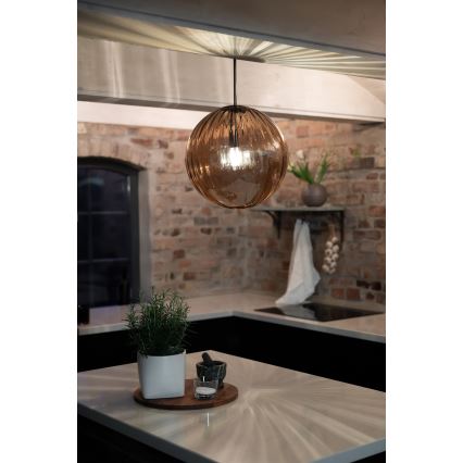 Markslöjd 108763 - Candeeiro suspenso FENGARI 1xE14/40W/230V bege