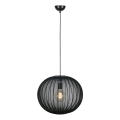Markslöjd 108791 - Candeeiro suspenso FORENCE 1xE27/40W/230V diâmetro 50 cm preto