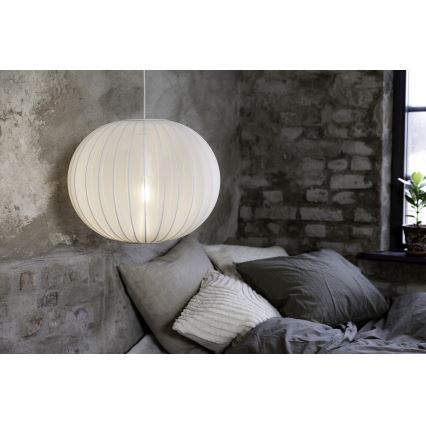 Markslöjd 108792 - Candeeiro suspenso FORENCE 1xE27/40W/230V diâmetro 50 cm branco