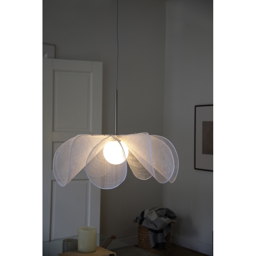 Markslöjd 108818 - Candeeiro suspenso STYRKA 1xE27/40W/230V diâmetro 75 cm branco