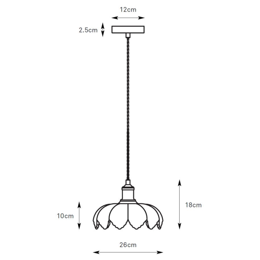 Markslöjd 108858 - Candeeiro suspenso KURAGE 1xE27/40W/230V latão/fumado bege