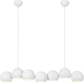 Markslöjd 108859 - Candeeiro suspenso CUPOLO 7xE14/40W/230V branco