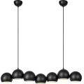Markslöjd 108860 - Candeeiro suspenso CUPOLO 7xE14/40W/230V preto