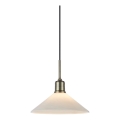 Markslöjd 108867 - Candeeiro suspenso VELA 1xE27/40W/230V latão/branco