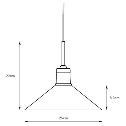 Markslöjd 108867 - Candeeiro suspenso VELA 1xE27/40W/230V latão/branco